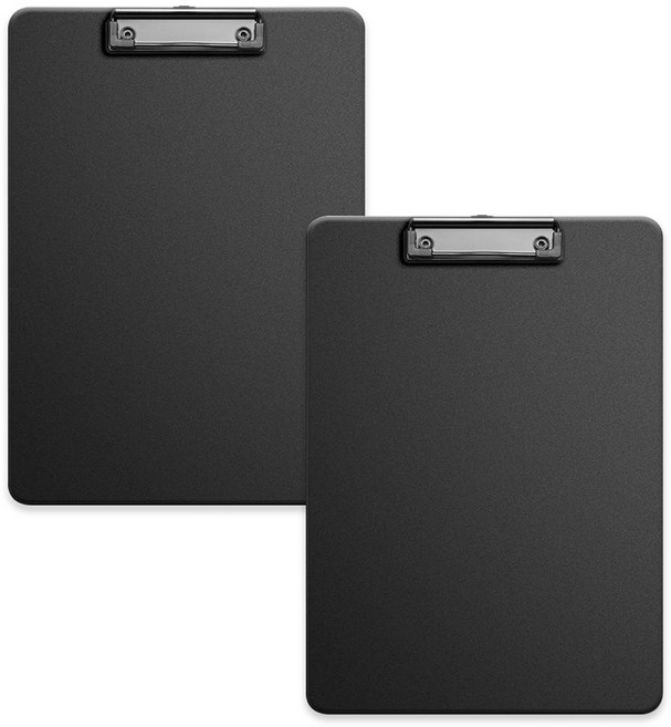 코히모 A4 PP재질 클립보드 3mm 3W321, 2개, 블랙