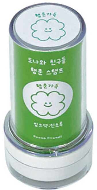 도나와친구들 메시지 원형 스탬프, 12 행운가득, 1개