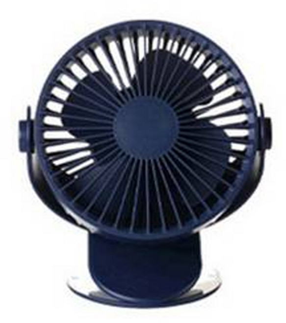 바톤즈 휴대용 탁상용 USB 충전식 클립 스탠드 팬 150mm PDB-CSF10, 네이비, 1개