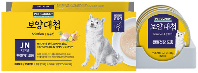 보양대첩 생후 3개월~전연령 강아지 솔루션 습식 캔 JN 관절건강 도움, 오리, 240g, 1개