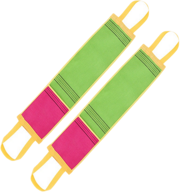 다정다감 핸디 등 겸용 접이식 때타올, 혼합색상, 1개입, 2개