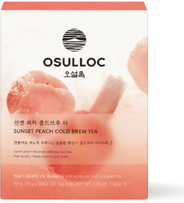 오설록 선셋 피치 콜드브루 티, 2.5g, 20개입, 1개