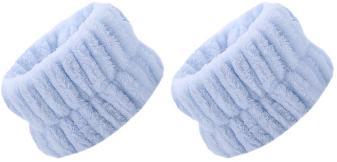 조니프리 세안 손목밴드 2p, 블루, 1개