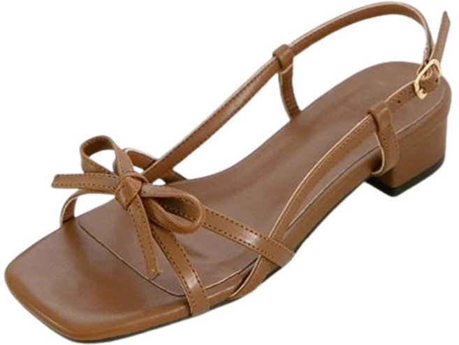 분홍코끼리 여성용 스윗타임 리본 샌들 3cm