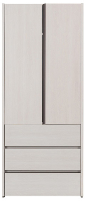 리바트 토피 800 일반도어 3단서랍형 옷장 방문설치, 화이트오크