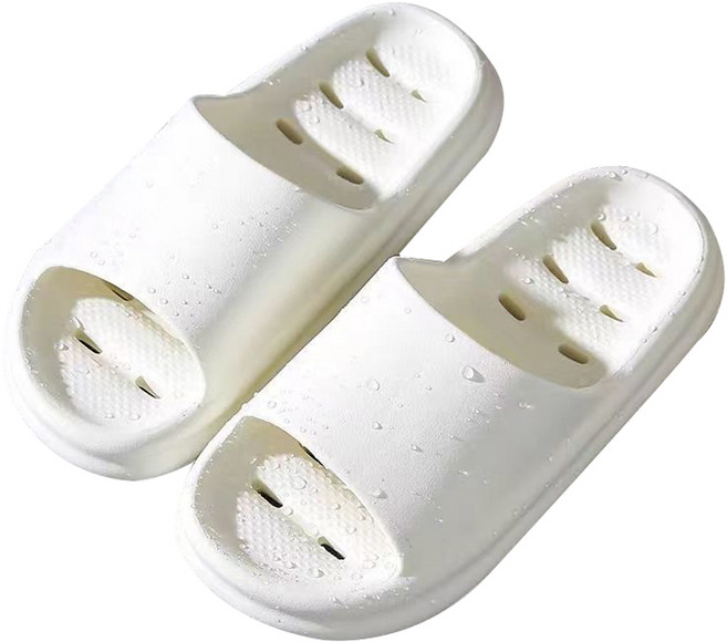 더뉴몰 미끄럼방지 물때 안끼는 화장실 슬리퍼 욕실화, 화이트, 1개
