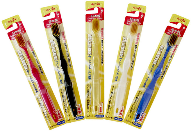 아야야 부드러운 초극세모 와이드 칫솔 5종 세트, 1세트, 5개입