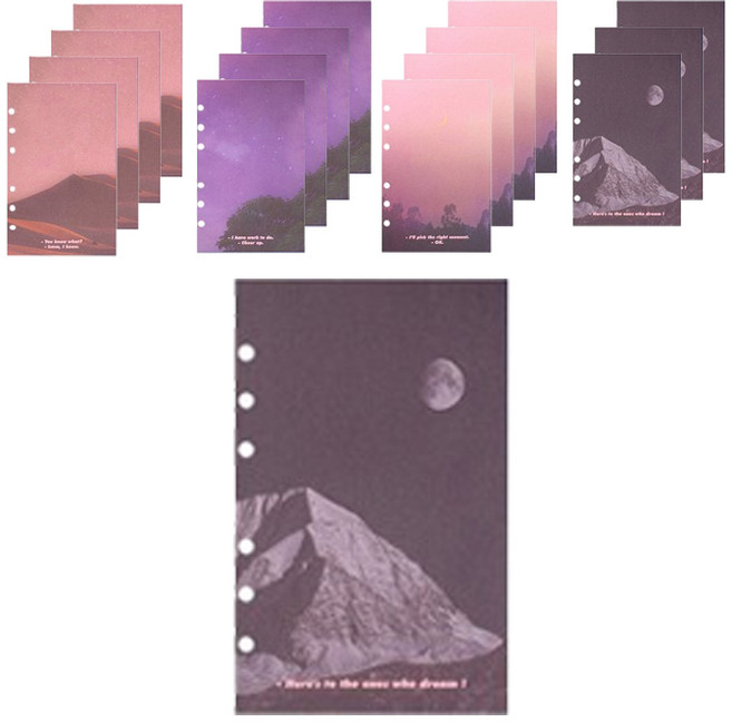 루카랩 아카이브 6공 무비 판타지 리필 속지 세트 02 나이트, 2세트