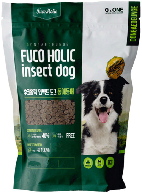 후코홀릭 전연령 도그 동애등에 소프트사료, 곤충, 1kg, 1개