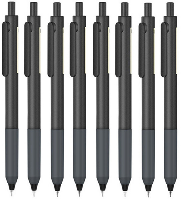 피어니스트 스팟 젤펜 볼펜 0.5mm, 01 블랙, 8개