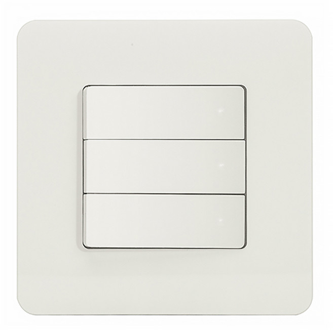 제일 스퀘어 정사각 단로 3구 스위치 화이트, 1개