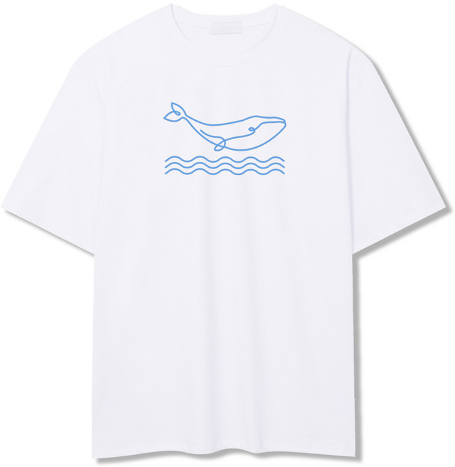 일루소 고래 오버핏 반팔 티셔츠 래쉬가드