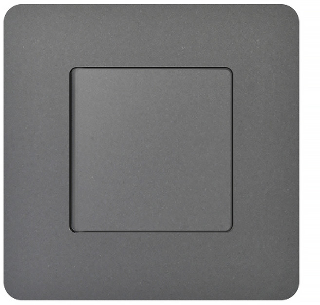 제일 스퀘어 정사각 3로 1구 스위치 다크그레이, 1개
