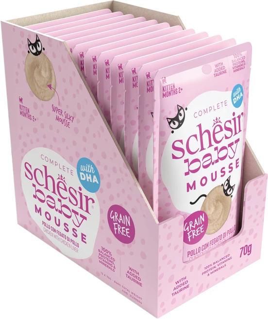 스케지어 키튼용 고양이 쉐지애 베이비무스 습식사료, 닭, 70g, 12개 - 쿠팡