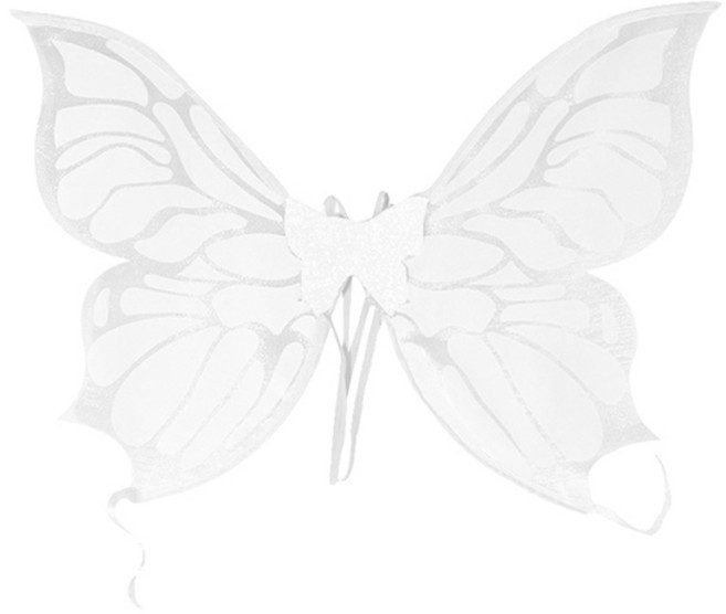 마켓감성 뉴엘프 날개 파티 소품, 화이트, 1개