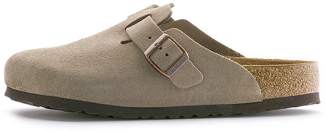 TRAVEL FOX 中性勃肯半包拖鞋 TF0402CS0, 米色, 270mm