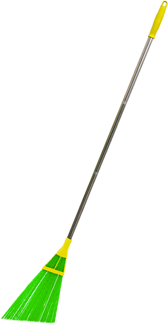 플라넥스 경량비 실외 빗자루, 1개, 그린