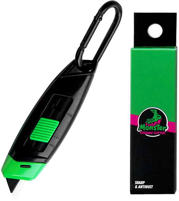 몬스터 자석부착 택배 박스 세라믹 안전 커터칼, 혼합색상, 1개