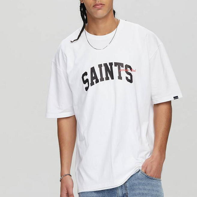 saintpain 經典Saint短袖T恤, 白色