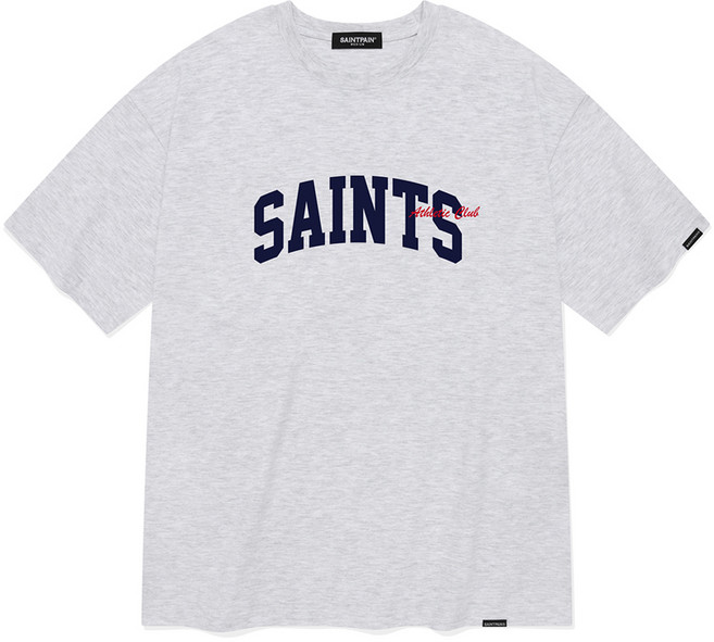 saintpain 經典Saint短袖T恤, 麻灰色