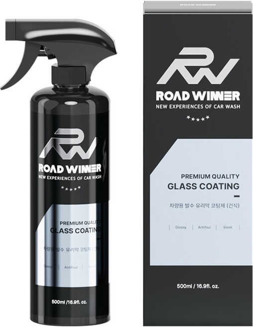 ROAD WINNER 車用乾式撥水玻璃鍍膜劑, 1個, 500ml