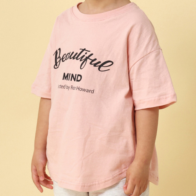 아동용 통기성 마인드라운드 티셔츠