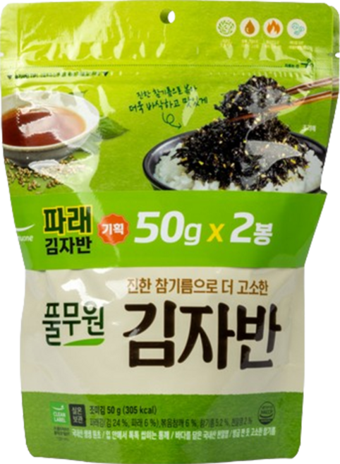 풀무원 김자반, 50g, 2개