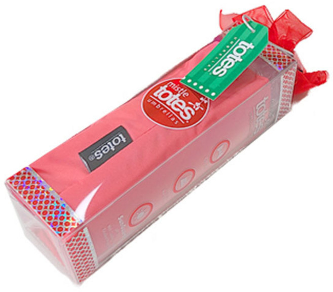 토스 초소형 5단 마이크로 수동우산 양산겸용 UV차단 A133솔리드코랄 선물용패키지