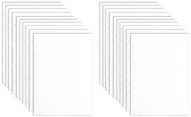 루카랩 A5 6공 이형지 리필속지, 1개입, 20개