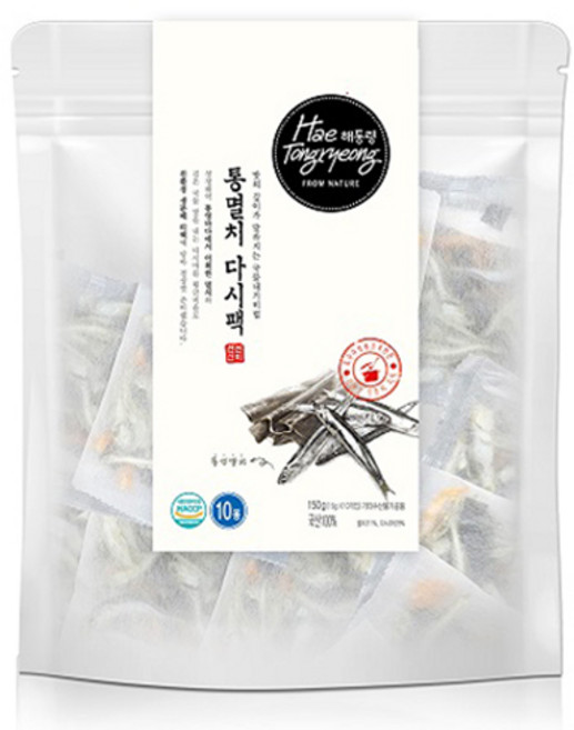 해통령 통멸치 다시팩 10p, 150g, 1개