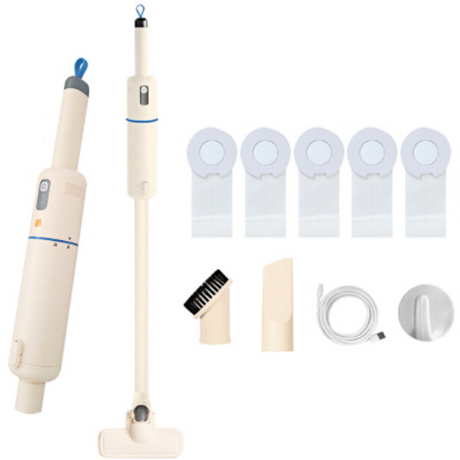 이나프 더스트백 초경량 BLDC모터 무선청소기, MV1, 크림베이지