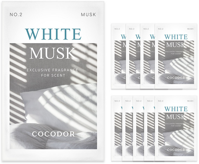 코코도르 퍼퓸 샤쉐, 2.5g, 10개, 화이트 머스크