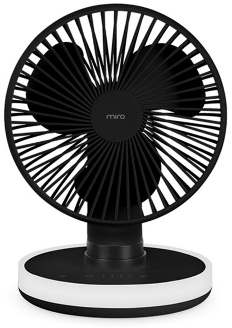 미로 무선 탁상용 선풍기, 블랙, MTF03