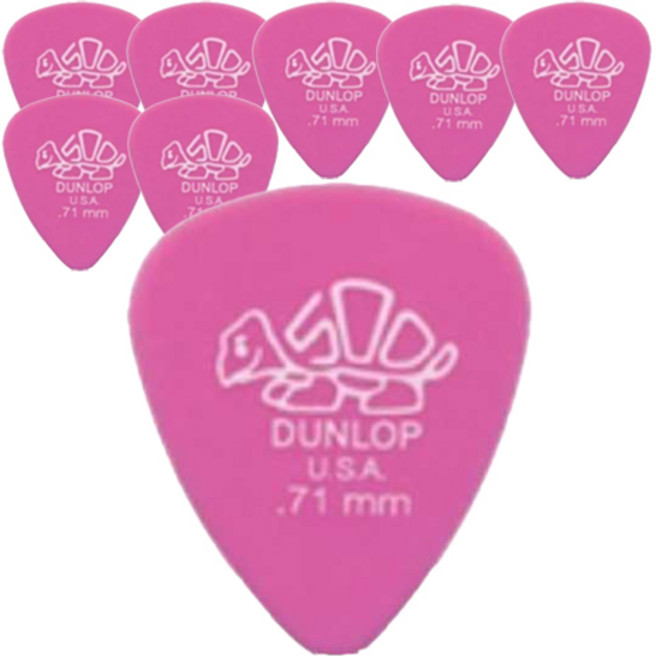 Dunlop 스페셜 델린 기타 픽크 8p + 카누벨 픽크 3p, 1세트