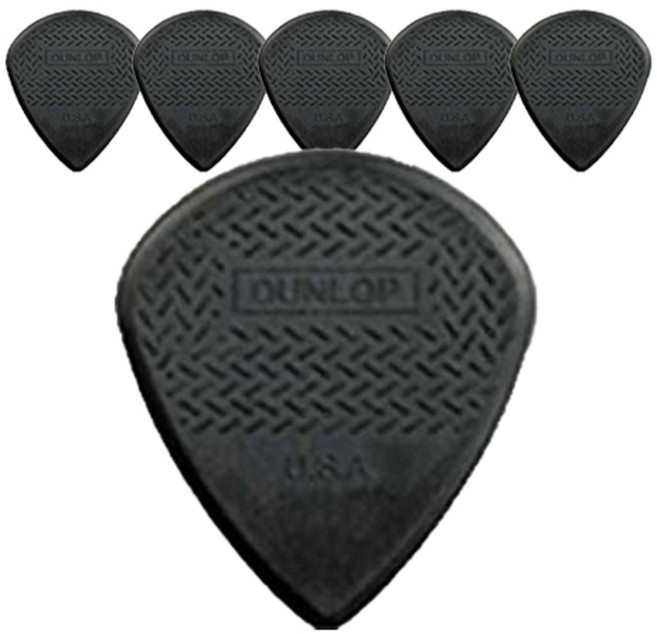 Dunlop 맥스그립 재즈 III 기타 픽크 블랙 스티포 6p + 카누벨 픽크 3p, 1세트