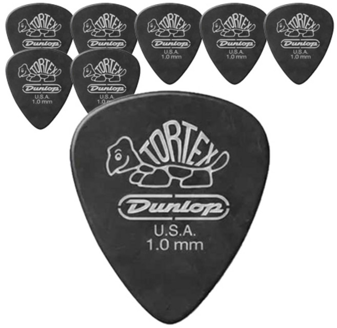 Dunlop 톨텍스 피치블랙 재즈 III 기타 픽크 8p + 카누벨 픽크 3p, 1세트