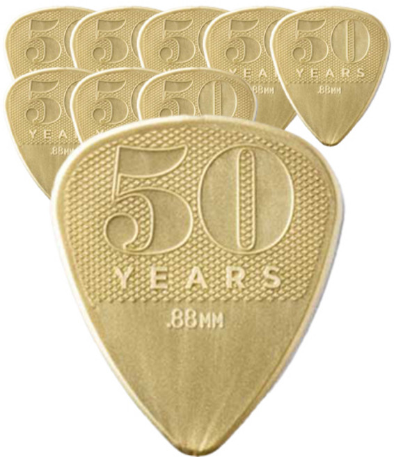Dunlop 50주년 골드 나일론 기타 피크 9p + 카누벨 피크 3p 세트, 1세트