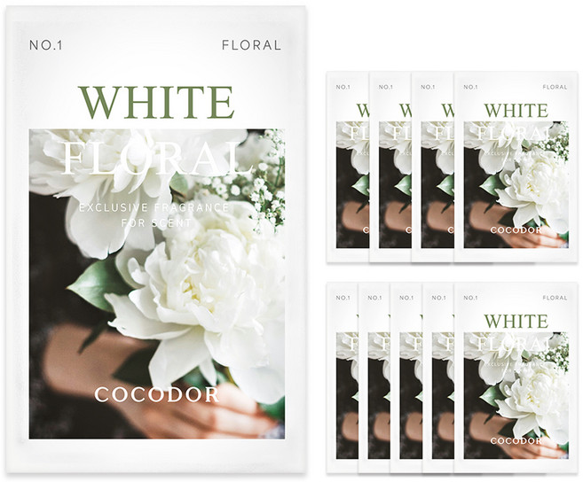 코코도르 퍼퓸 샤쉐, 2.5g, 10개, 화이트플로랄