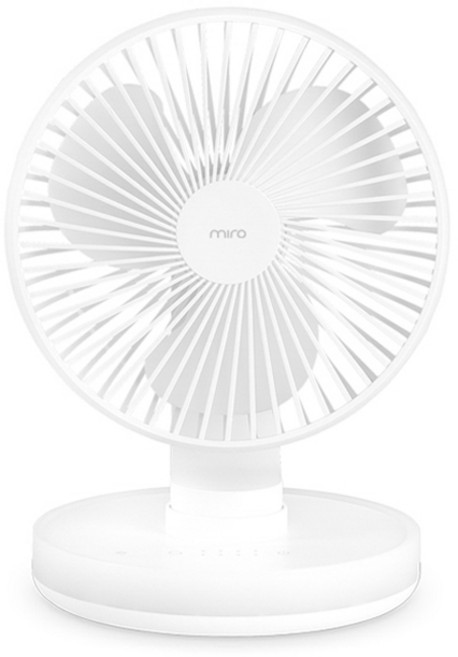 미로 무선 탁상용 선풍기, 화이트, MTF03