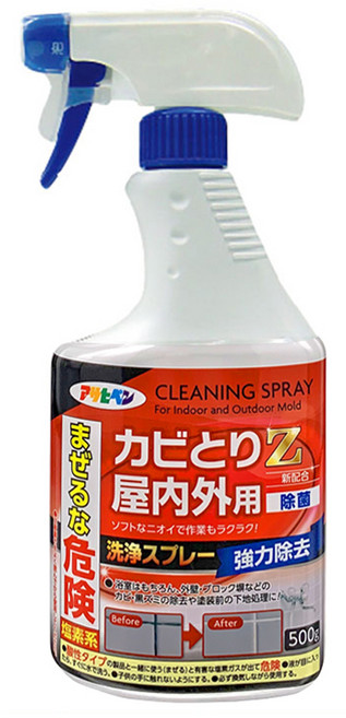 ASAHIPEN 日本Z 浴室/磁磚縫/水泥牆壁去霉除垢劑 500g, 1瓶