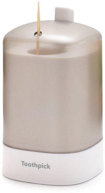 모나코올리브 터치픽 이쑤시개 홀더, 화이트, 1개