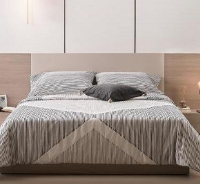 리바트 헤닝 수납형 호텔 침대 프레임 단품 방문설치, 누디베이지