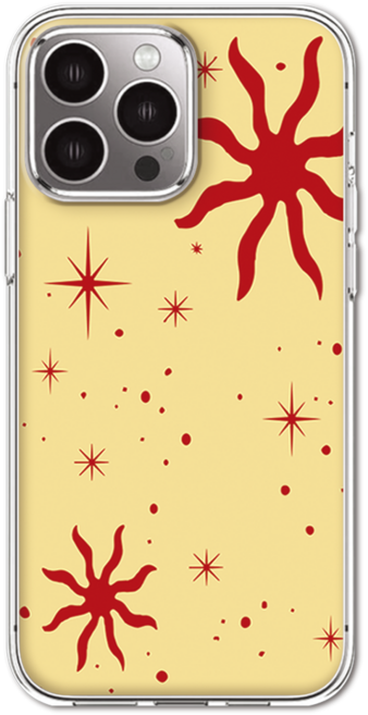 iRUDA 빈티지 패턴 크리스탈 투명 젤리 휴대폰 케이스