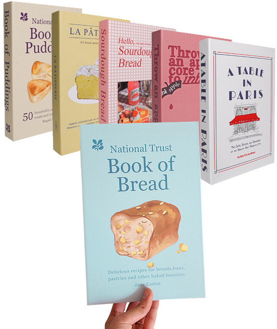 대한 촬영소품 모형책 감성 인테리어 장식용 가짜책 베이커리 6종 세트, 북 오브 푸딩 + 라 파티세리 + 북 오브 브레드 + 애플 트로우 + 헬로 브레드 + 테이블 인 파리
