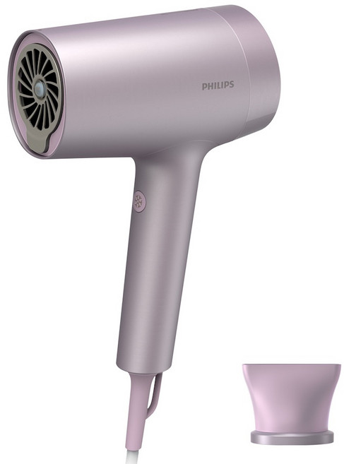 PHILIPS 飛利浦 7000 系列 ThermoShield Advanced 恆溫護髮吹風機 1800W, 糖玫瑰, BHD723/09
