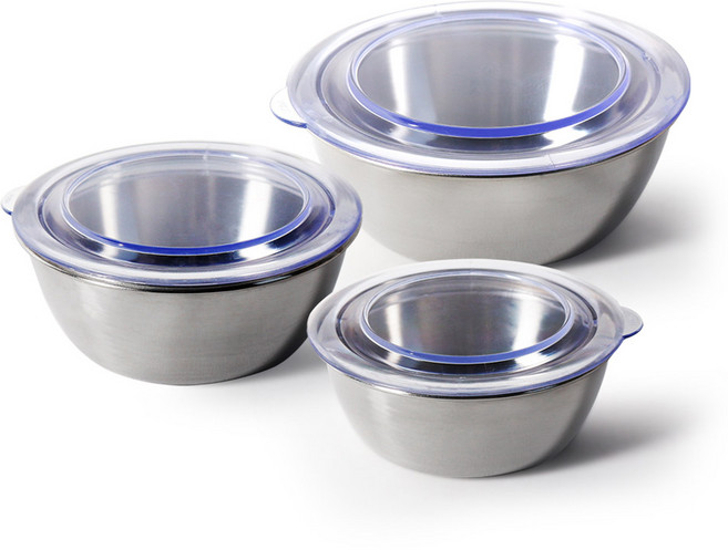 더나인 스텐 원형 반찬통 3종 세트, 1세트, 2호 + 3호 + 4호