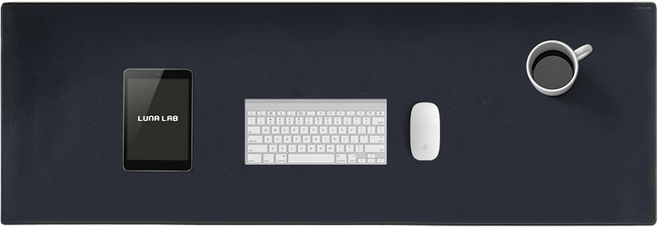 루나랩 마우스 패드 하프 일반형 1200, 1개, 블랙