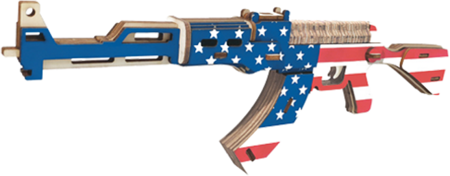 Sunnews 軍事手槍機關槍 3D 立體拼圖 13號, 55件, 1個