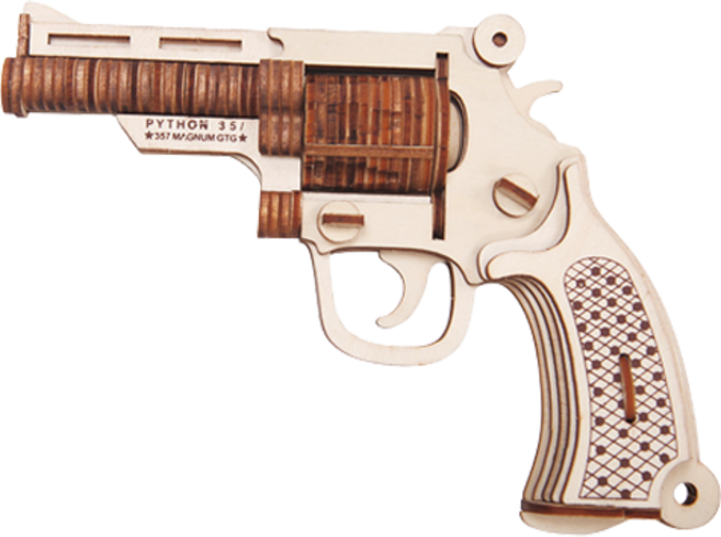 Sunnews 軍事手槍機關槍 3D 立體拼圖 1號, 62件, 1個