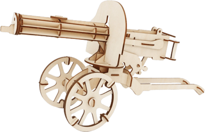 Sunnews 軍事手槍機關槍 3D 立體拼圖 11號, 85件, 1個